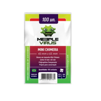 Sleeve Meeple Vírus Mini Chimera (43 mm x 65 mm)
