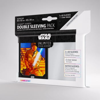 Sleeves Double Sleeving Pack -Gamegenic: Star Wars Unlimited Art Luke Skywalker