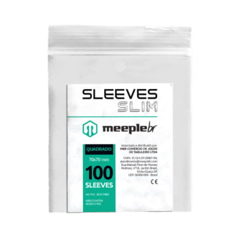 Sleeves Slim Quadrado (70 x 70mm) MeepleBR 