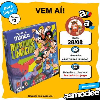 Inscrições Premiere Asmodee - Turma da Mônica em: Aventuras no Limoeiro