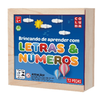 Jogo Brincando de aprender com letras & números