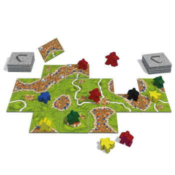 Jogo Carcassonne - Nova Edição com 2 mini expansões