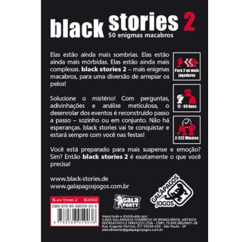 Jogo Histórias Sinistras 2 (Black Stories 2)
