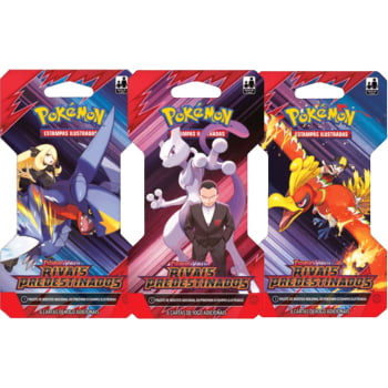 Pokémon :  Kit com 3 Blisters - Scarlet & Violet - Rivais Predestinados