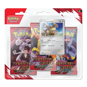Pokémon : Scarlet & Violet - Destined Rivals Blister Triplo - Kangaskhan