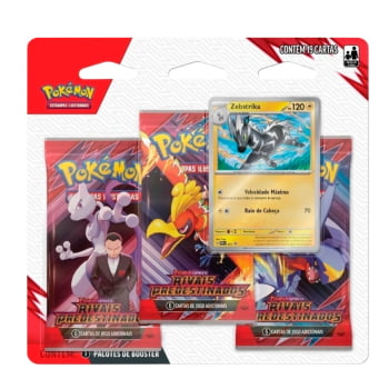Pokémon : Scarlet & Violet - Rivais Predestinados Blister Triplo - Zebstrika