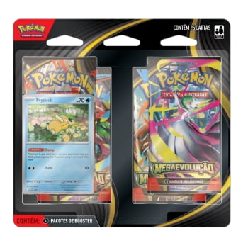 Pokémon : Blister Quádruplo Mega Evolução (Psyduck, Golduck) 
