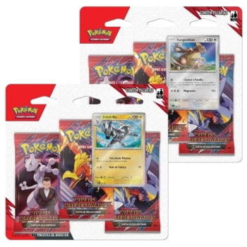 Pokémon : Blister Triplo Destined Rivals Zebstrika e Kangaskhan (Inglês)