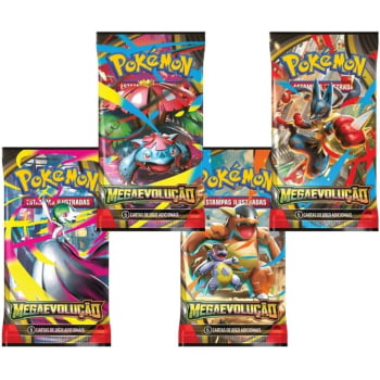 Pokémon : Caixa de Boosters - Megaevolução - Inclui 1 carta Promocional Adicional com ilustração rara