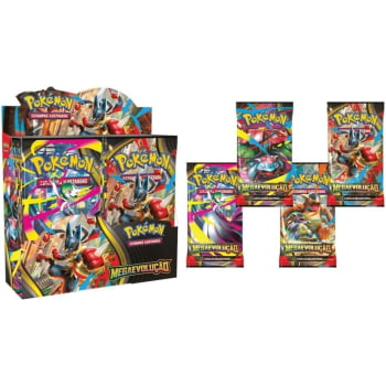 Pokémon : Caixa de Boosters - Megaevolução - Inclui 1 carta Promocional Adicional com ilustração rara