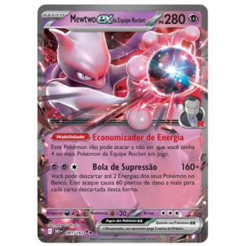Pokémon : Coleção Mewtwo ex Da Equipe Rocket (com carta Holográfica Extra Grande)