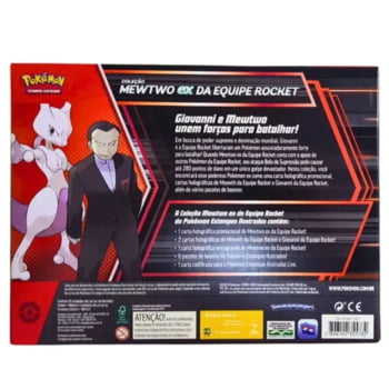 Pokémon : Coleção Mewtwo ex Da Equipe Rocket (com carta Holográfica Extra Grande)