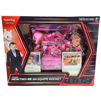 Pokémon : Coleção Mewtwo ex Da Equipe Rocket (com carta Holográfica Extra Grande)