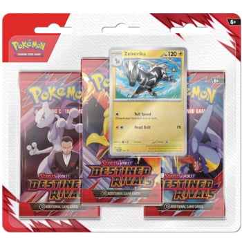 Pokémon : Scarlet & Violet - Rivais Predestinados - Pacote com 3 Blisters