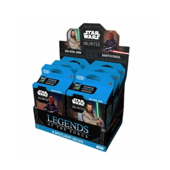 Star Wars Unlimited : Legends Of The Force - Spotlight Deck Qui-Gon Jinn ou Darth Maul (Inglês)