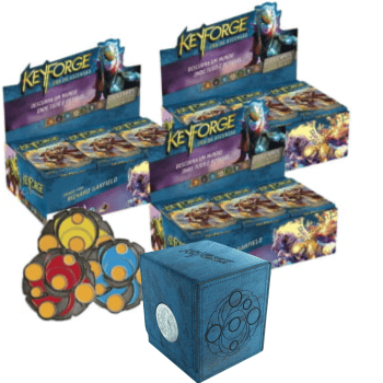 Combo 3 Caixas KeyForge: Era da Ascensão Deck Display + Deck box KeyForge Vault + Grátis: 1 kit de Chaves de Metal