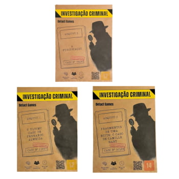 Combo Jogos Criminais - A Purificação, O Caso de Camille Hart,  O Último Caso de Fernando Almeida