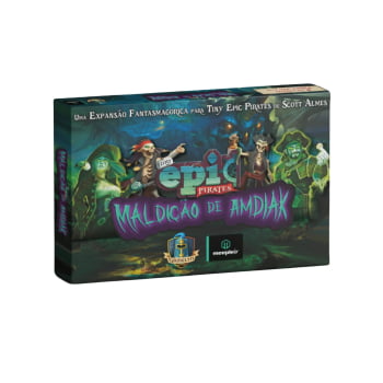 Combo Jogo Tiny Epic Pirates + Expansão Tiny Epic Pirates - Maldição de Amdiak