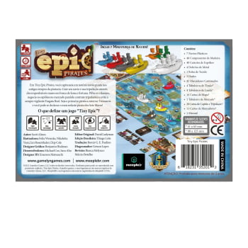 Combo Jogo Tiny Epic Pirates + Expansão Tiny Epic Pirates - Maldição de Amdiak