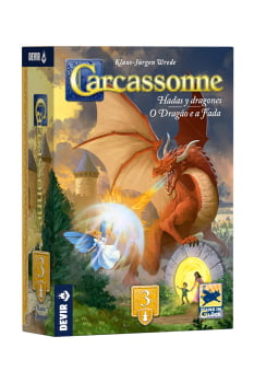 Expansão Carcassonne O Dragão e a Fada (3ª edição) Expansão Carcassonne O Dragão e a Fada (3ª edição)
