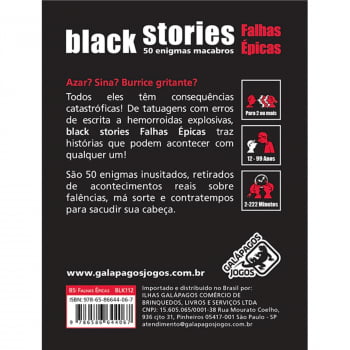 Histórias Sinistras: Falhas Épicas (Black Stories: Epic Fails)