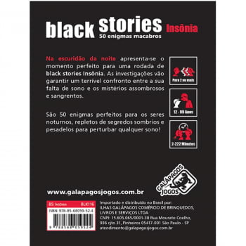 Histórias Sinistras Insônia (Black Stories Dark Night)