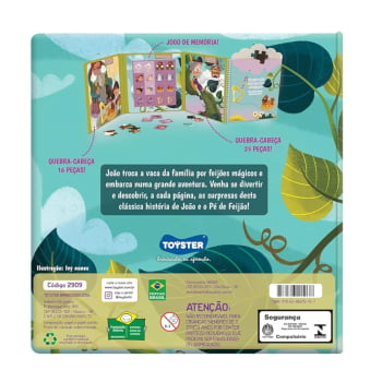Livro Brinquedo João E O Pé De Feijão - Toyster Brinquedos