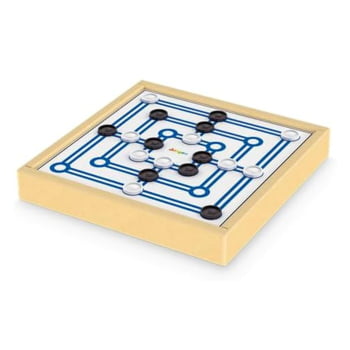Jogo 4 em 1 - Xadrez, Damas, Trilha, Ludo - Junges