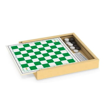 Jogo 4 em 1 - Xadrez, Damas, Trilha, Ludo - Junges