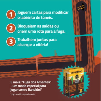 Jogo Bandida + Cartas Promocionais Missão Impossível  e Agora vai!