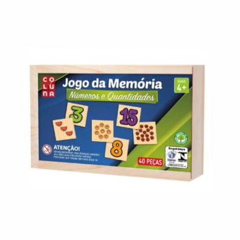 Jogo da memória números e quantidades - Coluna