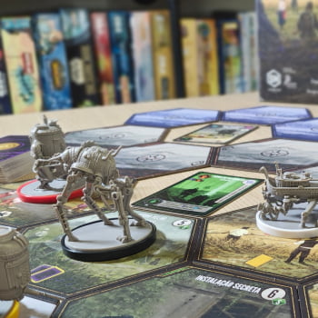 Jogo Expeditions : Uma Continuação de Scythe