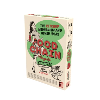 Jogo Food Chain Magnate + Expansão : The Ketchup Mechanism & Other Ideas + Sleeves grátis
