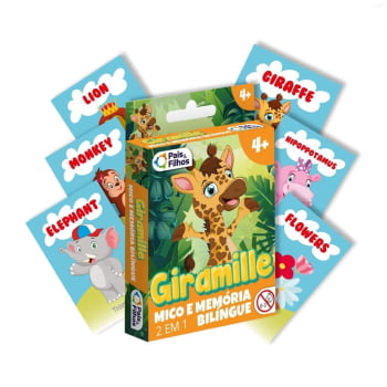 Jogo Giramille Bilíngue - Mico + Memória (Bilíngue)