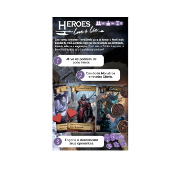 Jogo Heroes - Love to Lie - Sleeves incluso