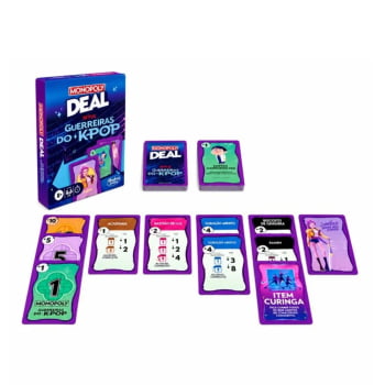 Jogo Monopoly Deal Guerreiras do K-Pop 