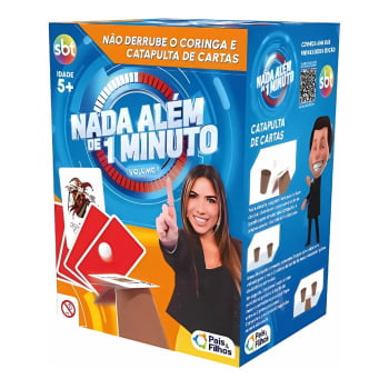 Jogo Nada Além de 1 Minuto : Volume 1 - Não Derrube o Coringa e Catapulta de Cartas