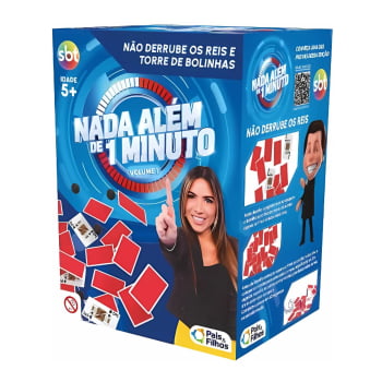 Jogo Nada Além de 1 Minuto : Volume 1 - Não Derrube os Reis e Torre de Bolinhas