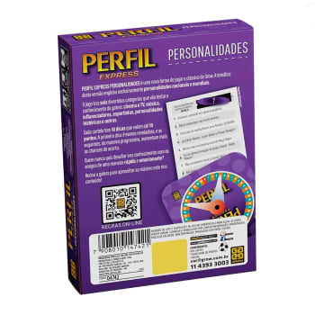 Jogo Perfil Express - Personalidades