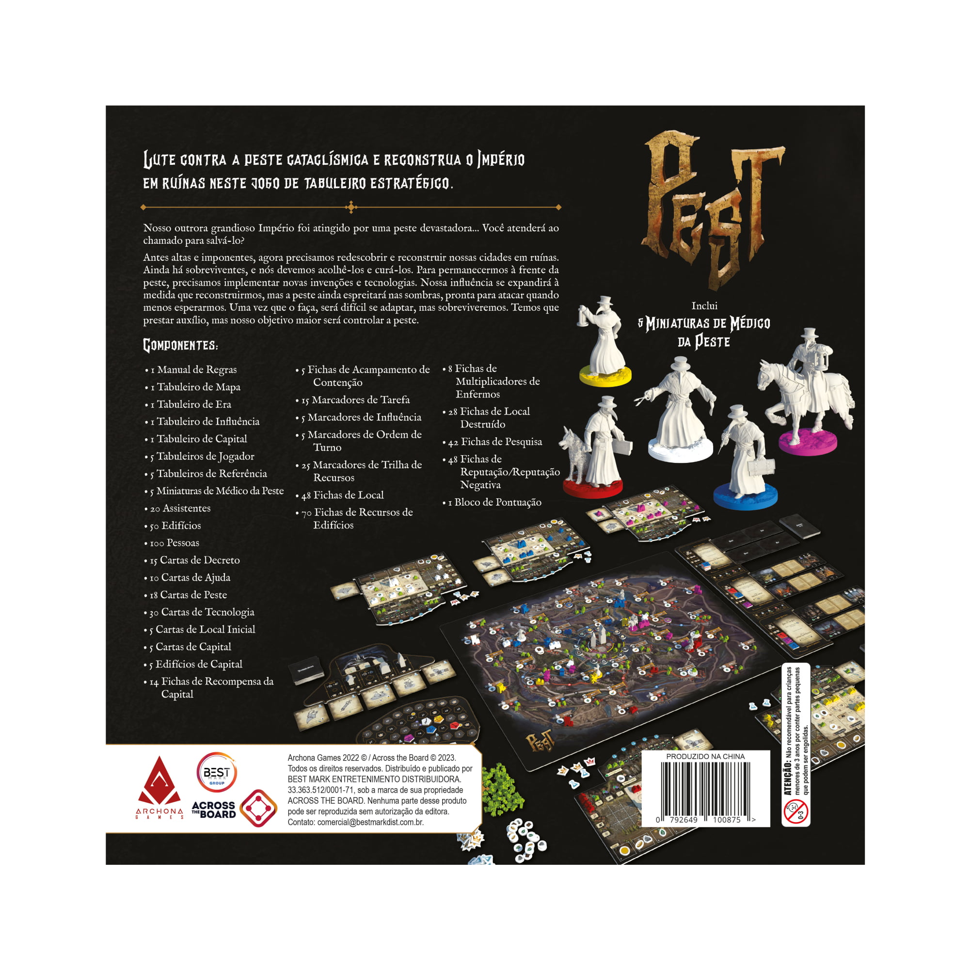 Jogo Pest Deluxe Pack + Capital City + Cartas de Eventos (Pre-venda)
