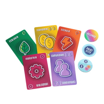 Jogo Point City + Expansão (4 fichas cívicas)