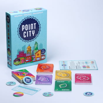 Jogo Point City + Expansão (4 fichas cívicas)