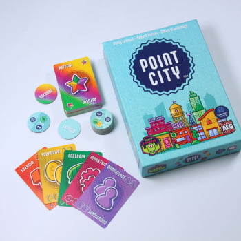 Jogo Point City + Expansão (4 fichas cívicas)