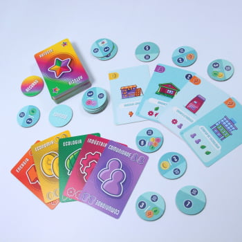 Jogo Point City + Expansão (4 fichas cívicas)