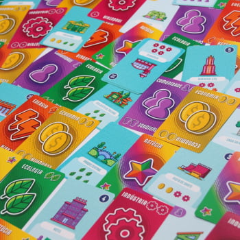 Jogo Point City + Expansão (4 fichas cívicas)