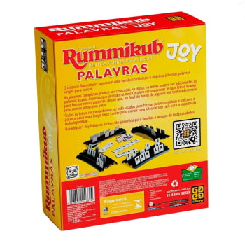 Jogo Rummikub Joy Palavras