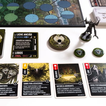Jogo Unmatched : The Witcher – Aço e Prata + Sleeves Grátis