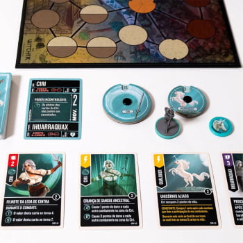 Jogo Unmatched : The Witcher – Aço e Prata + Sleeves Grátis