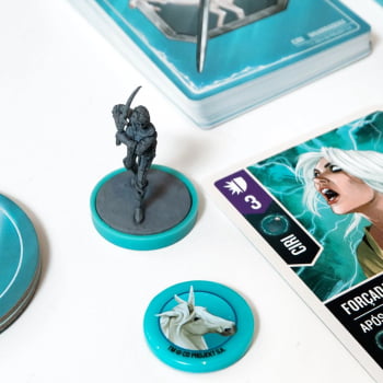 Jogo Unmatched : The Witcher – Aço e Prata + Sleeves Grátis