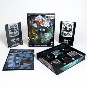 Jogo Unmatched : The Witcher – Aço e Prata + Sleeves Grátis